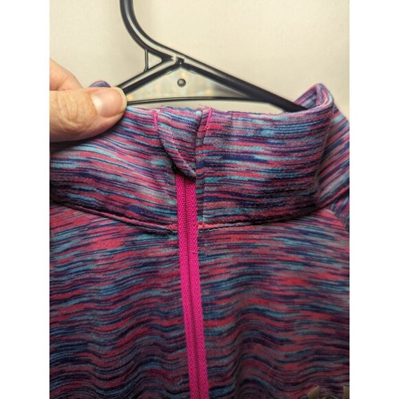 Under Armour Womens Tech Twist multi color purple 1/4 Zip Pullover Size Small - Picture 2 of 13